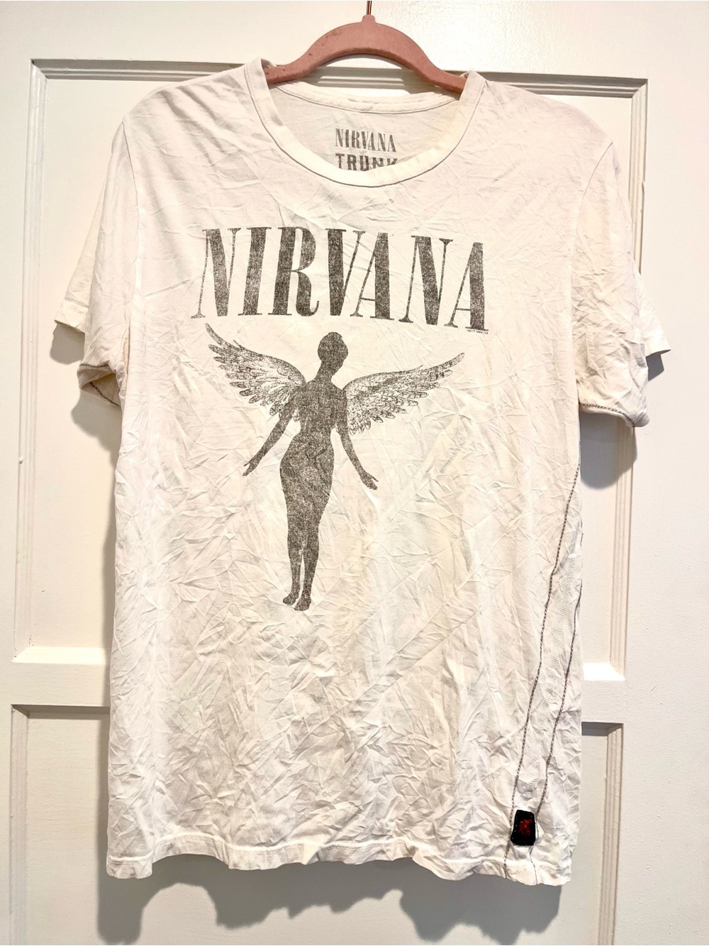 NIRVANA x Trunk for Free People White Angel Graphic Short Sleeve Tee